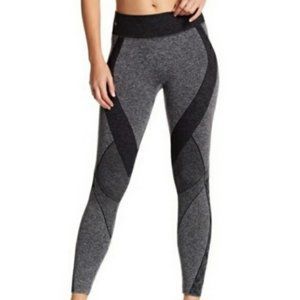 High-Waist Grey Seam Detail Leggings